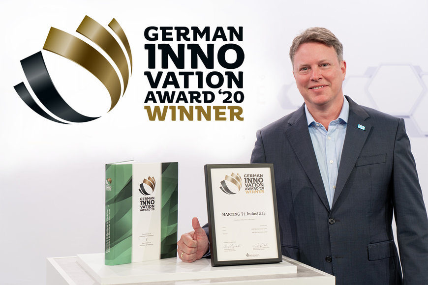 HARTING T1 Industrial SPE Interface takes the German Innovation Award 2020 Optimal infrastructure solution for all users relying on I4.0 and IIoT